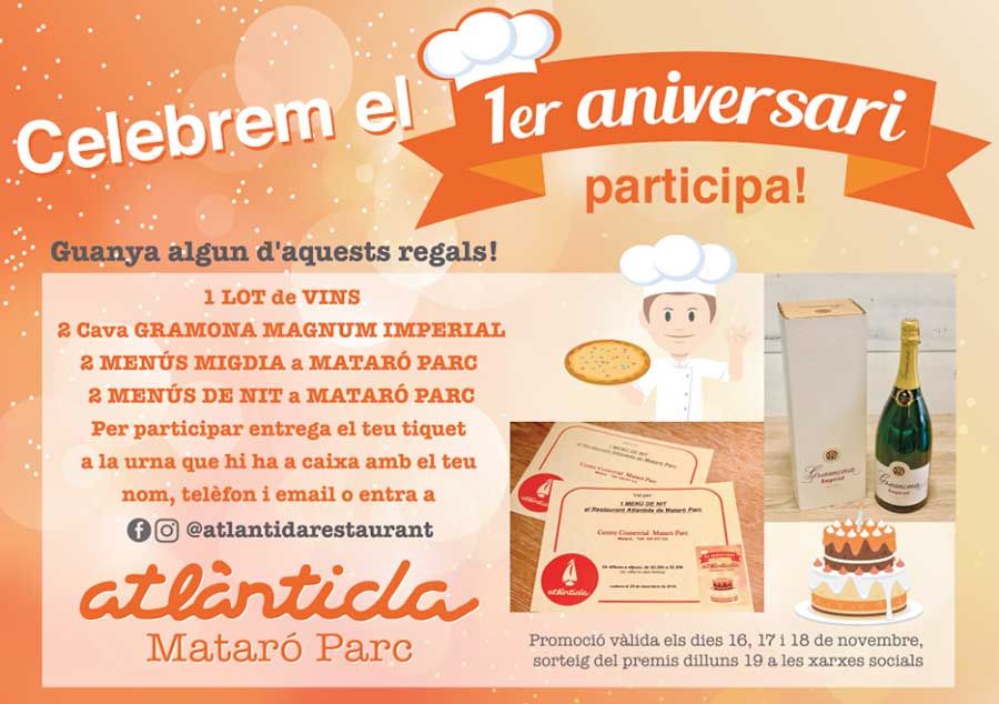 Aniversari Atlàntida Mataró Parc